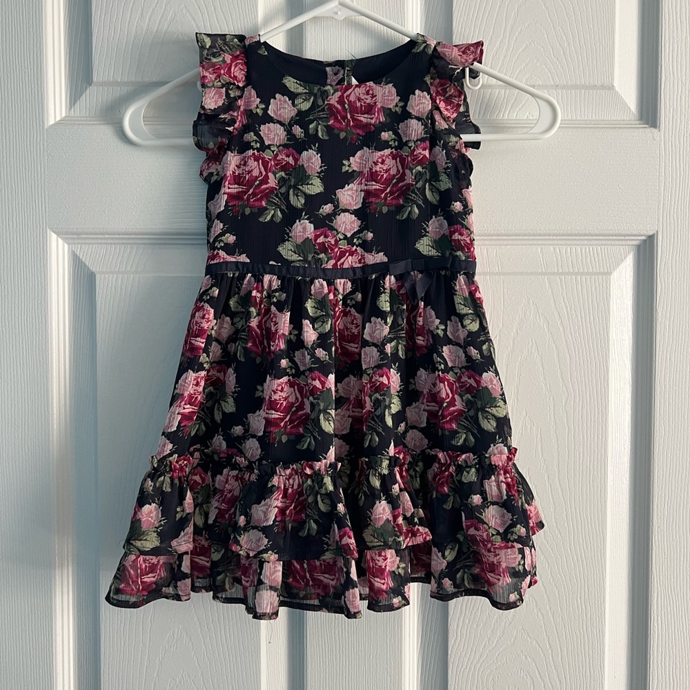 Janie and Jack Floral Ruffle Kids Dress